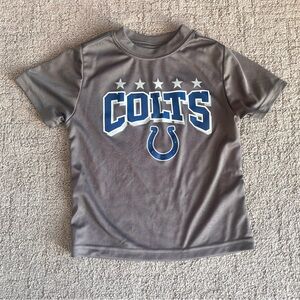 Indianapolis Colts NFL Team Apparel Football Gray Wicking T-Shirt Size 3T